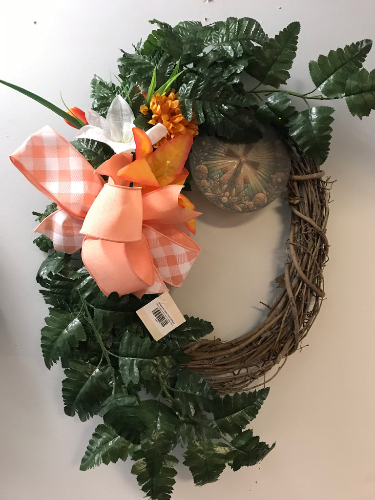 Grapevine Easter Cross Wreath