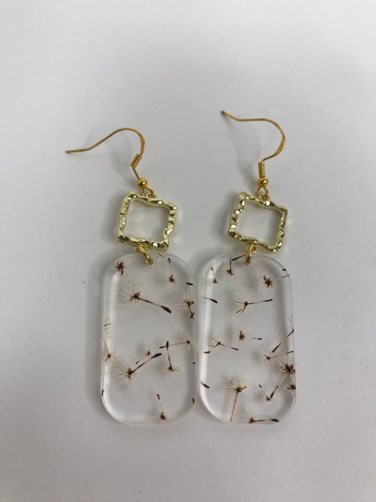 Dandelion Acrylic Earrings