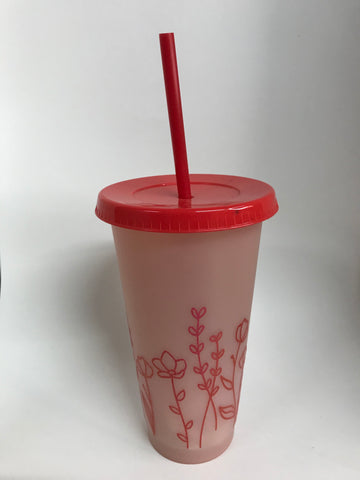 16 oz. Plastic Tumblers-
Red