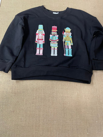Boys Black Nutcracker Sweatshirt