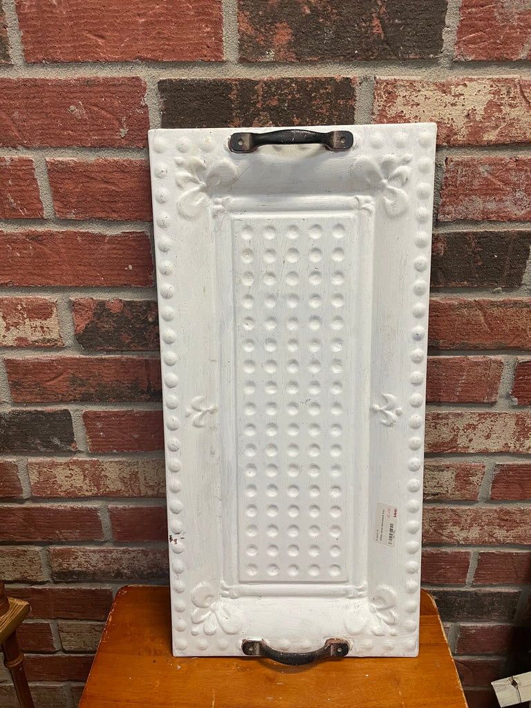 12"x24"White distressed Tray