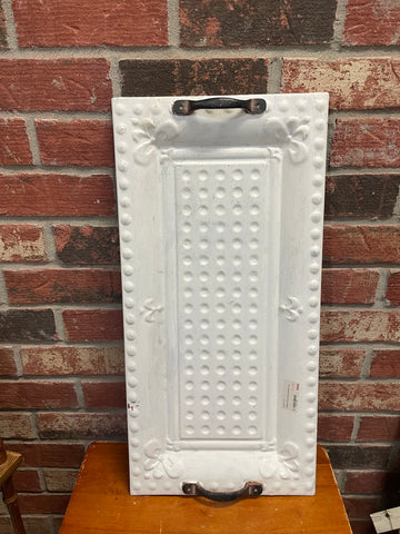 12"x24"White distressed Tray