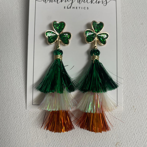 Shamrock Earrings-St Paddy Day