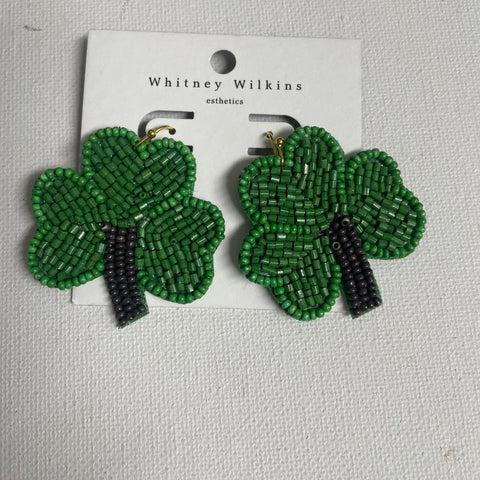 Shamrock Earrings-St Paddy Day
