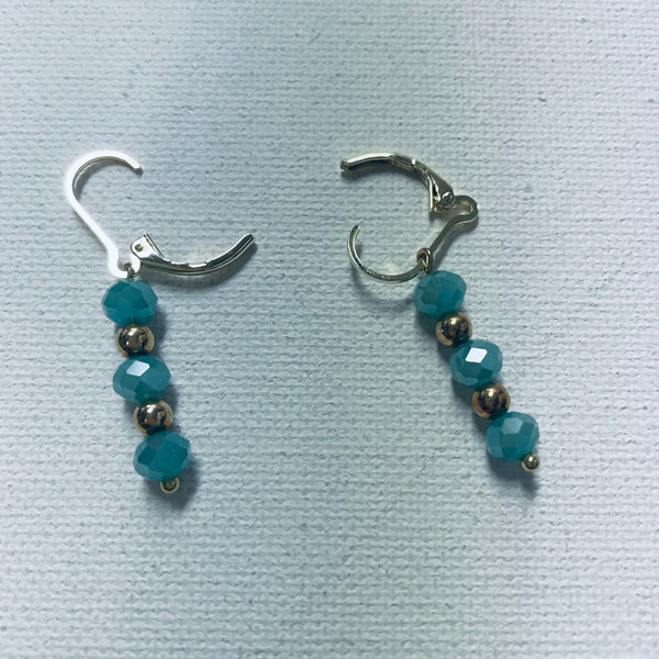 Gold Filled Dangle Earrings - Elegant Drop Earrings for Women Amanda Queen