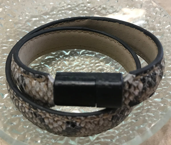 Snake Skin USB Charger Wrap Bracelet