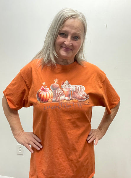 "Fall Basics" Fall T-Shirt - Gildan OhhMy! Gifts and Things, LLC