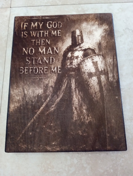 8.5 x 6.5 Christian Wood-Burned & Laser-Engraved Art