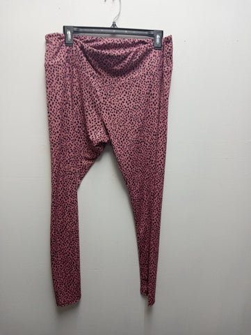 Preloved 143 Story Mauve/Black dots 1XL stretch/thin leggins Debra Hodge