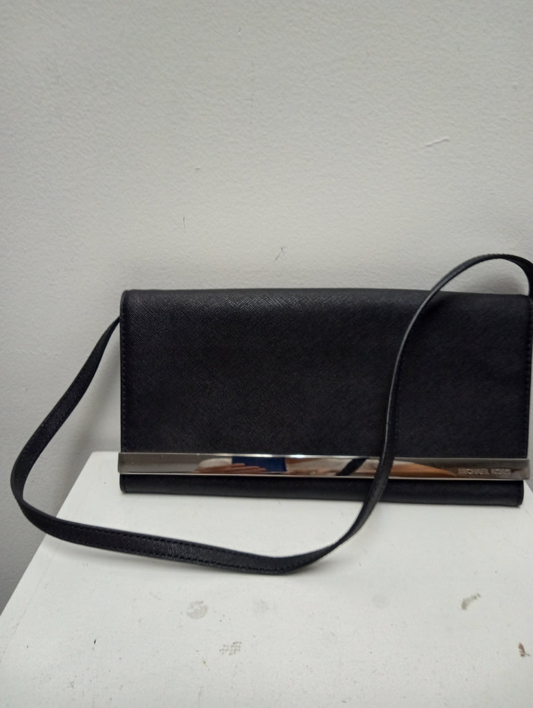 Michael Kors Black Shoulder Bag 11x6 Leather Crossbody Handbag