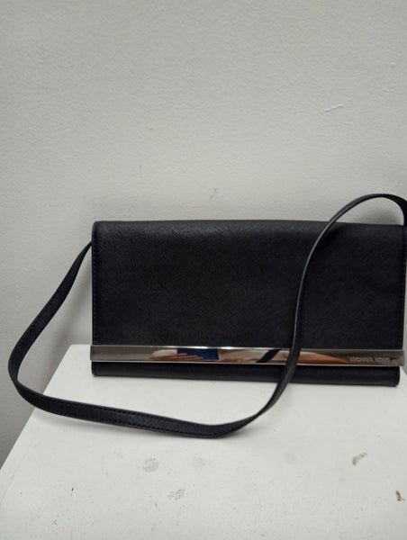 Michael Kors Black Shoulder Bag 11x6 Leather Crossbody Handbag