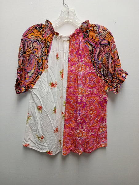 Multicolor Paisley/Floral V-Neck top OhhMy! Gifts and Things, LLC