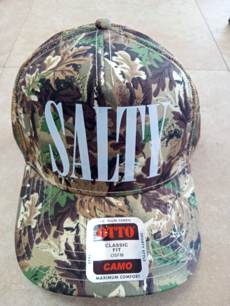 OTTO "SALTY "Green/brown camo hat Ashlyn Abernathy