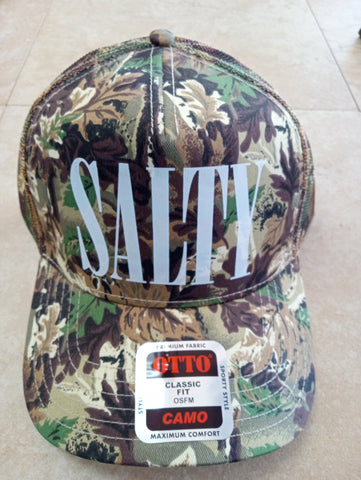 OTTO "SALTY "Green/brown camo hat Ashlyn Abernathy