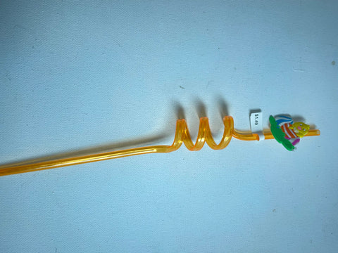 Easter Curly Straw with Toppers - Fun Spring Party Drink Accessory Shirley Ollison