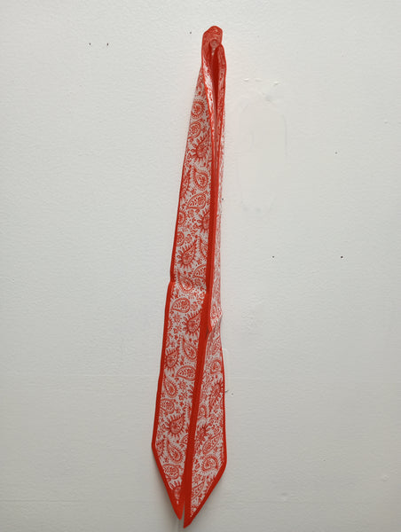 Skinny Scarf 35"x2.5" | Lightweight Wrap & Hair Tie Amanda Queen