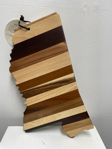 Rock & Branch Mississippi Cutting & Serving Board | State Gift Amanda Queen