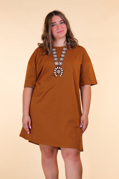 Rust T-shirt Dress Grace+Emma