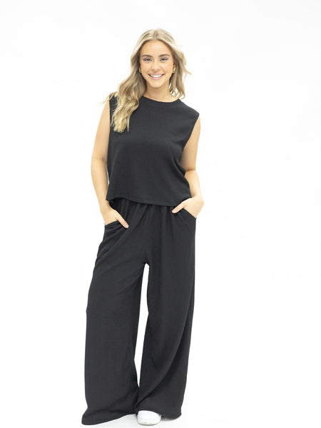 The Earhart Pants, Black Grace+Emma