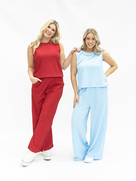 The Earhart Top, Red Grace+Emma