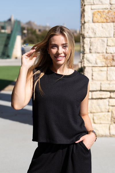 The Earhart Top, Black Grace+Emma
