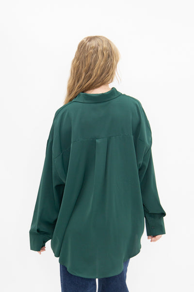 Kathryn Classic Button-Up, Forest Green Grace+Emma