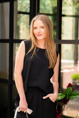 The Earhart Top, Black Grace+Emma