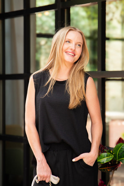The Earhart Top, Black Grace+Emma