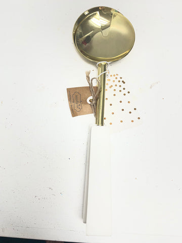 Mud Pie Marble & Gold 2-peice Salad Server Set
