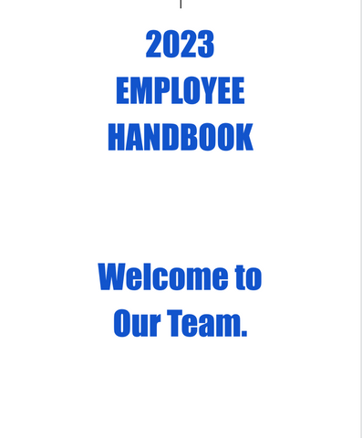 2023 Boutique Employee Manual OhhMy! Gifts and Things, LLC