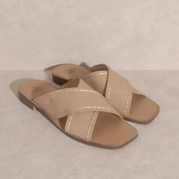 Oasis Society Sandals -Stella-Nude