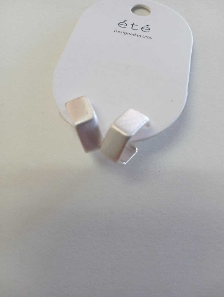 Silver Stud Earrings | Octagon Studs & Beaded, Chain & Smooth Hoops