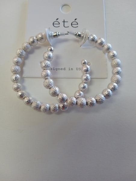 Silver Stud Earrings | Octagon Studs & Beaded, Chain & Smooth Hoops