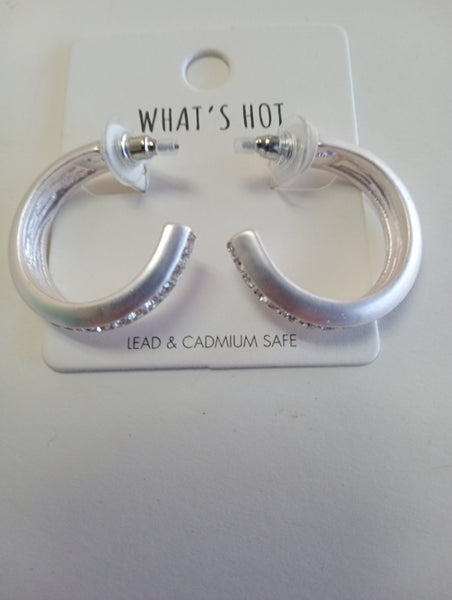 Silver Stud Earrings | Octagon Studs & Beaded, Chain & Smooth Hoops