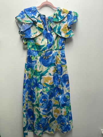 Umgee Blue Floral Midi Dress Landon Ramsey-Maria Briones