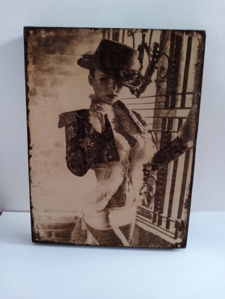 Handmade Burnt Wood Lasered Art Shelf Sitter | 9 Styles Rick Dantzler