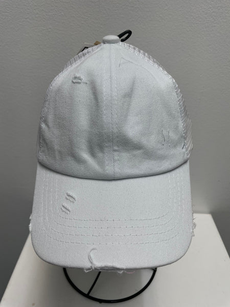 C.C Kids Pony Caps | Messy Bun Baseball Hat for Girls & Ponytails Amanda Queen