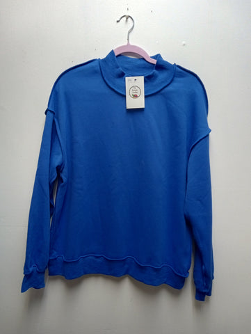 Amanda Queen Women's Sweatshirt | Red Blue Gray S-L Amanda Queen