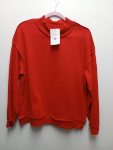 Amanda Queen Women's Sweatshirt | Red Blue Gray S-L Amanda Queen