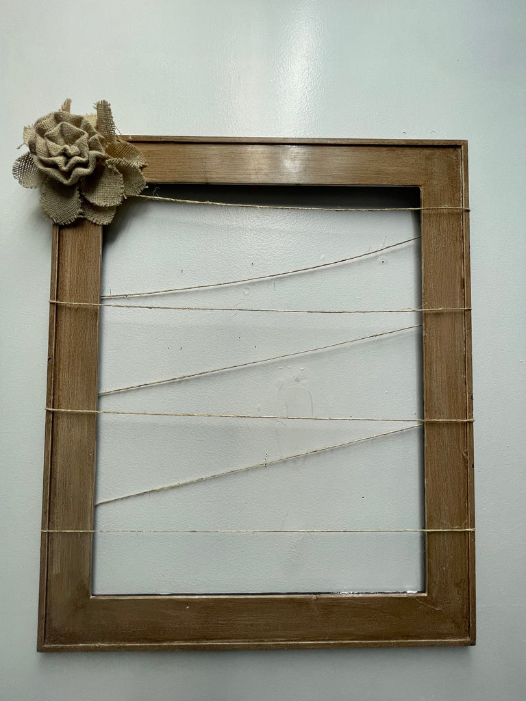 24x20 Wood Display Frame - Chicken Wire & Twine Photo Holder OhhMy! Gifts and Things, LLC