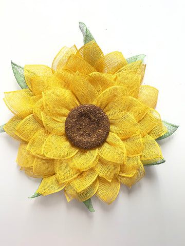 26"x26" Yellow Sunflower Wreath Jody Martin