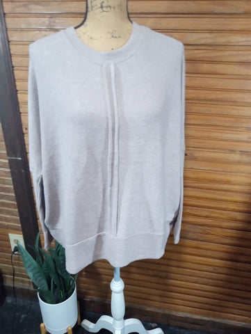 Zenana Melange Hacci Oversized Sweater | Relaxed Everyday Style/MOCHA