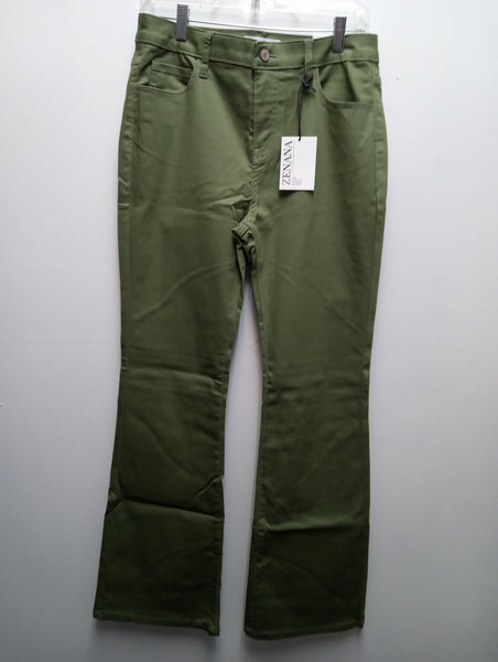 Zenana Olive Green flared leg Pants OhhMy! Gifts and Things, LLC