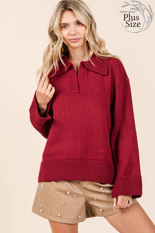 Lovelo Deep Red Margo Sweater