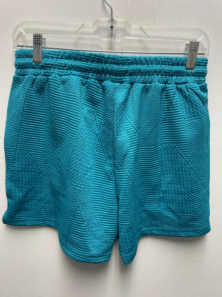 Textured Stitch Teal Short Sleeve top w/shorts Whitney Wilkins