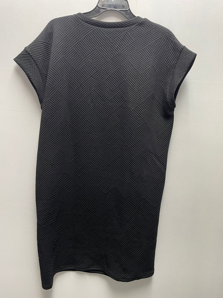 Textured Stitch Black Dress XL | Chic Everyday Midi Dress Whitney Wilkins