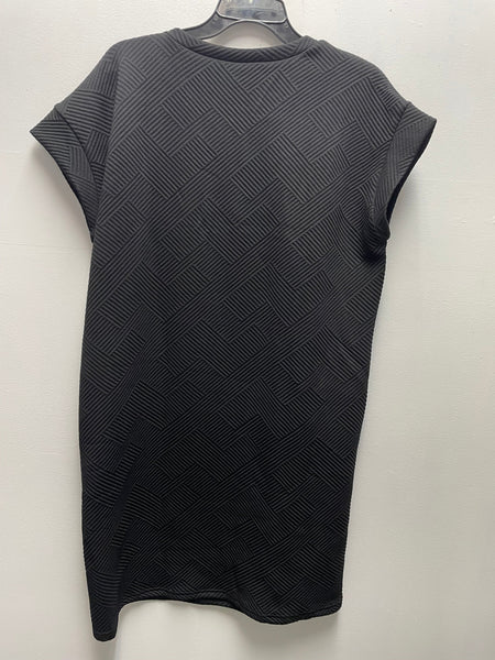 Textured Stitch Black Dress XL | Chic Everyday Midi Dress Whitney Wilkins