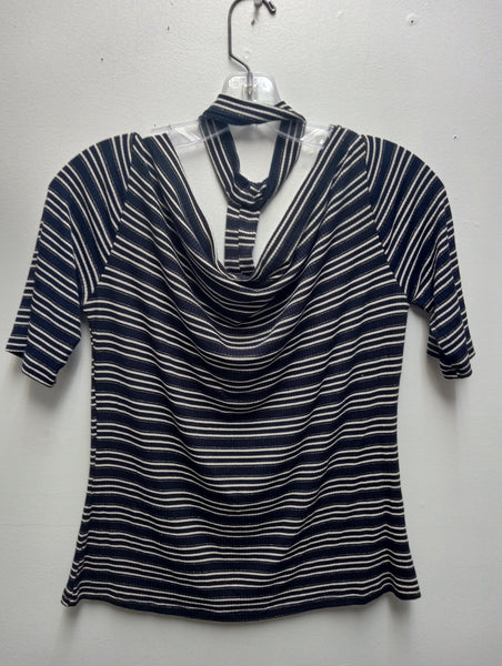 Preloved Hayden Black/white/gold Large top/washed-never worn