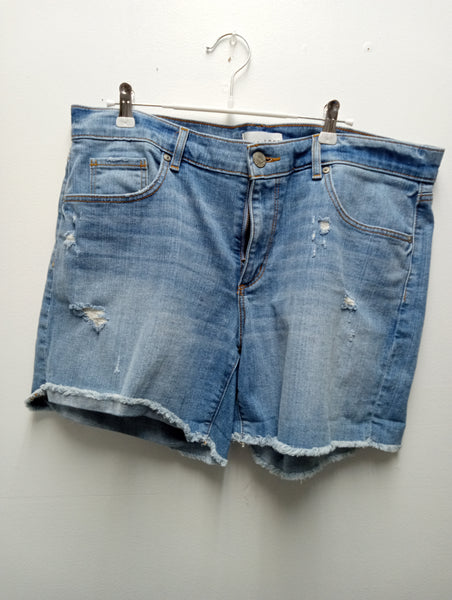 Loft Denim Shorts - Women's Mid-Rise Cuffed Jean Shorts, Size 31/12