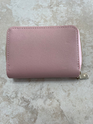 Pink Card Wallet 4.5x3 | Slim Mini Wallet for Women & Girls Shirley Ollison